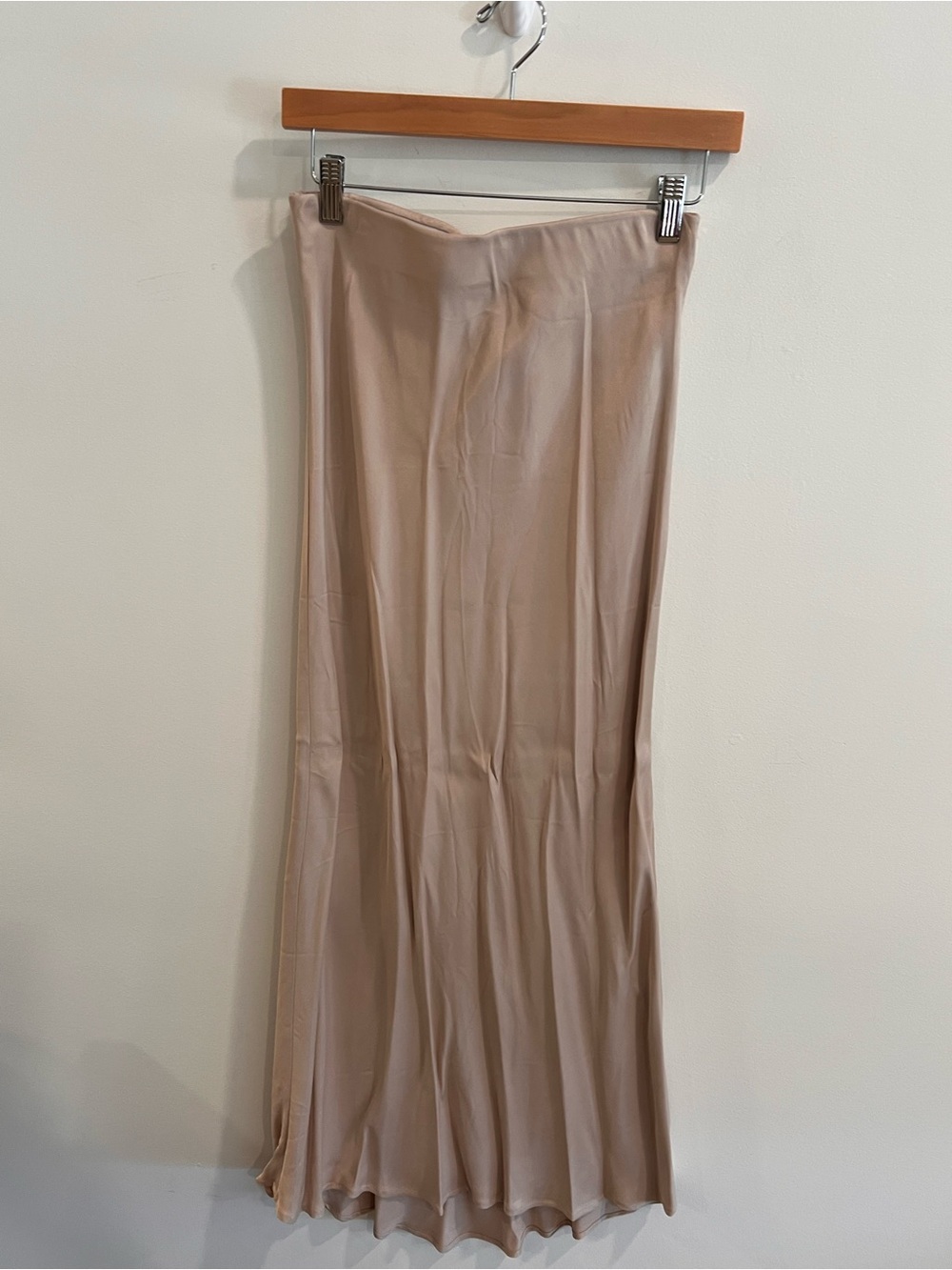 Zara Satin Bias Midi Skirt